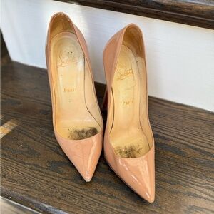 Christian Louboutin Blush Patent Leather Heels